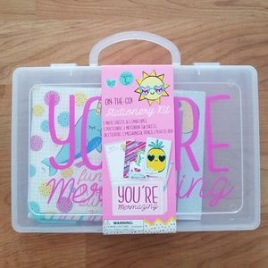 Kids Mermaid stationary kit. With travel  case.